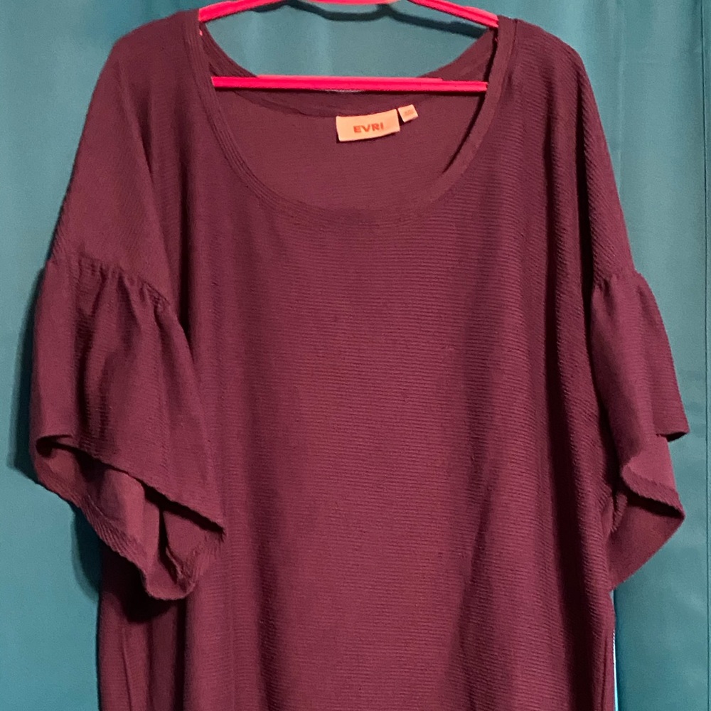 Evri Flutter Sleeve Top